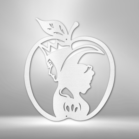 Poison Apple Steel Sign Laser Cut Powder Coated Home & Office Metal Wall Decor M